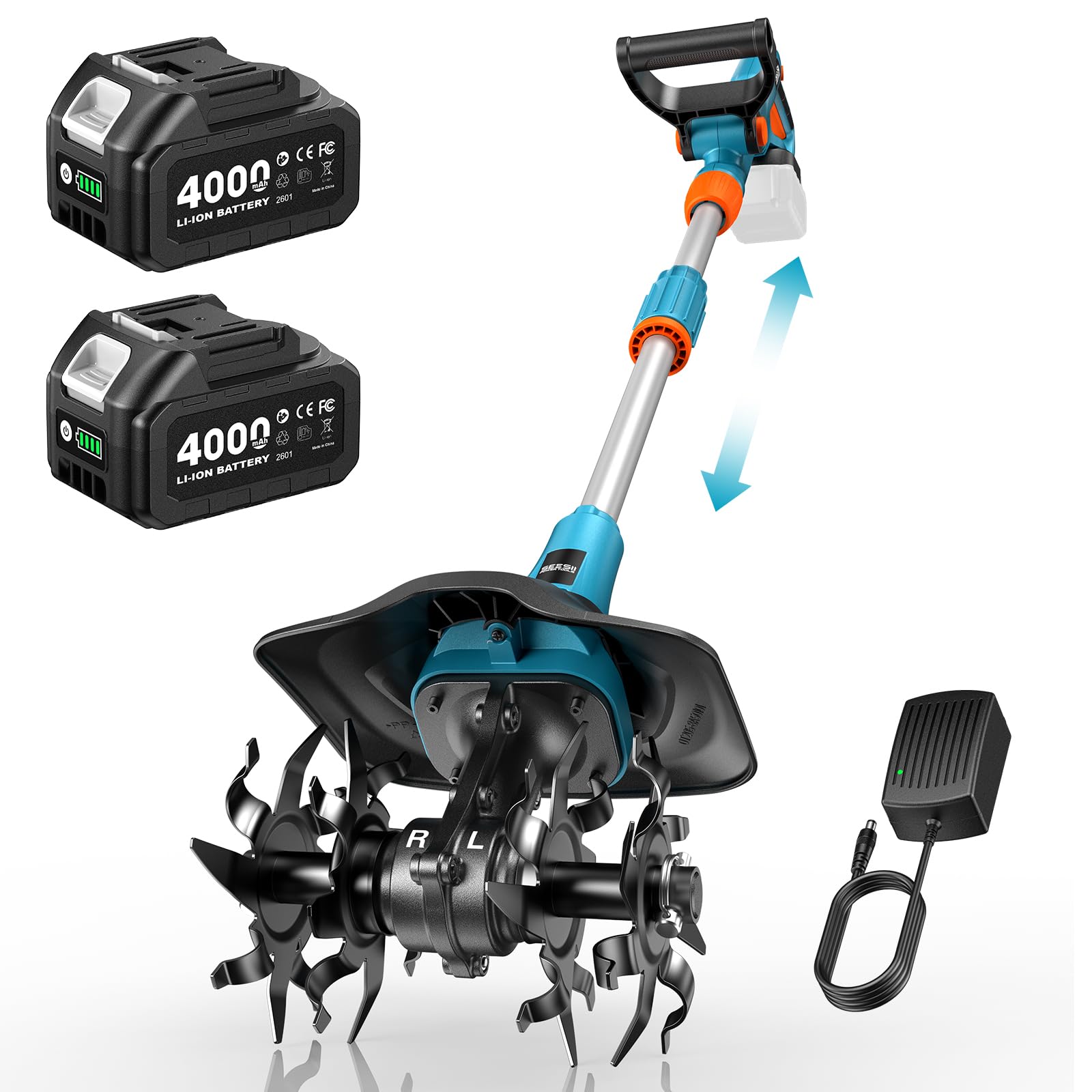 Amazon | SEESII 耕運機 家庭用 充電式 電動 ミニ耕うん機 耕幅260mm